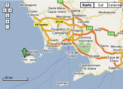 Ischia Forio Kartenausschnitt