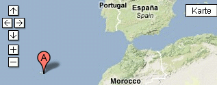 Madeira Kartenausschnitt