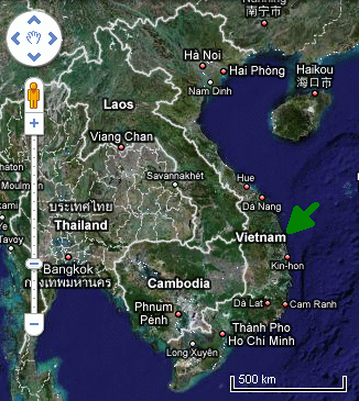 Vietnam Kartenausschnitt